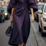 Sukienka maxi z szerokimi rękawami kimono