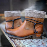 Botki damskie sznurowane na wysokim obcasie
