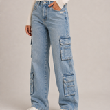 Adela – szerokie jeansy cargo