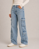 Adela – szerokie jeansy cargo